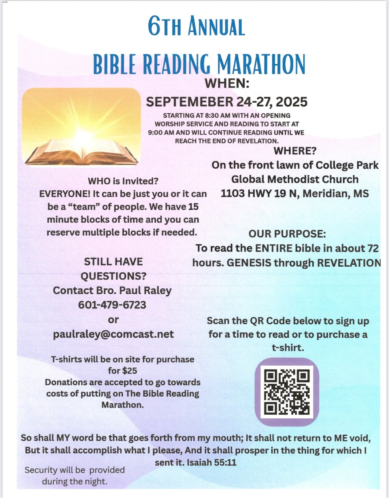 Bible Reading Marathon graphic